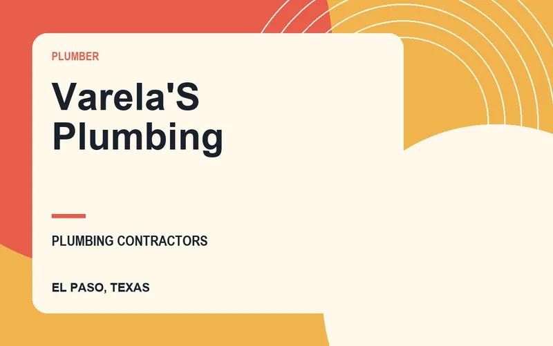 VARELA'S PLUMBING in El Paso, Texas