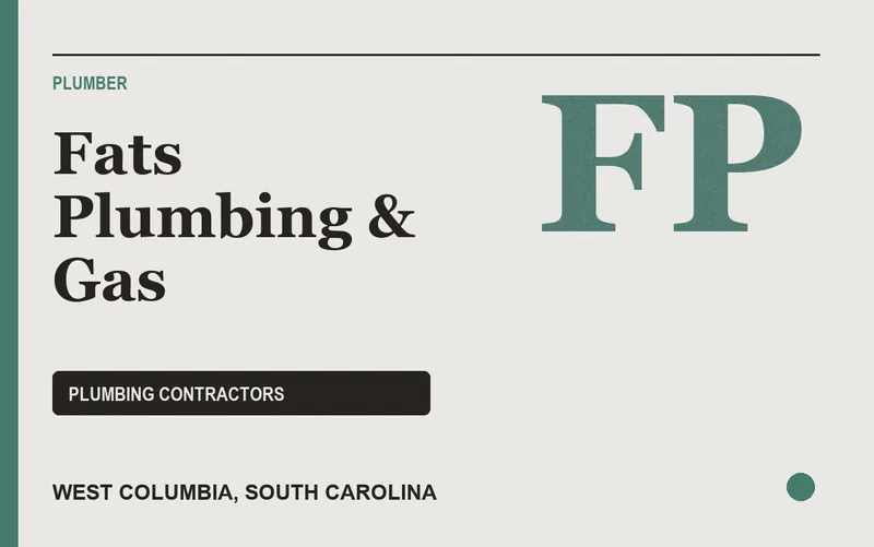 Fats Plumbing & Gas in West Columbia, South Carolina