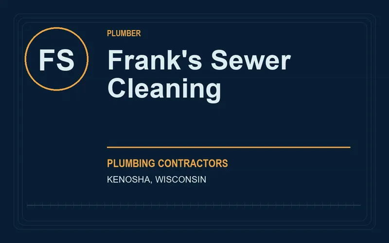 Frank's Sewer Cleaning in Kenosha, Wisconsin
