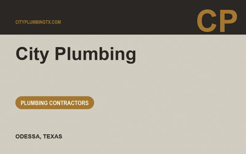 City Plumbing in Odessa, Texas