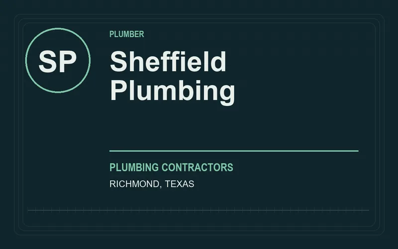 Sheffield Plumbing in Richmond, Texas