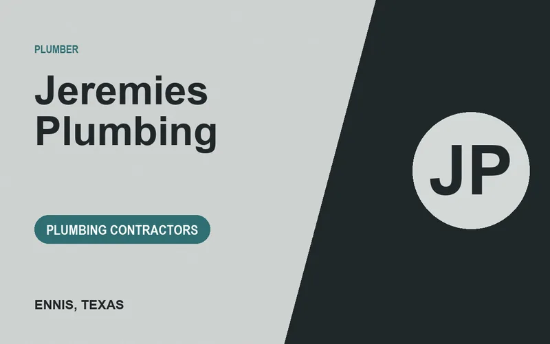 Jeremies Plumbing in Ennis, Texas