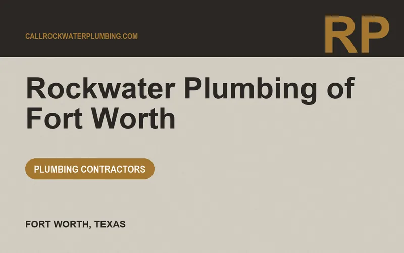 Rockwater Plumbing of Fort Worth in Fort Worth, Texas