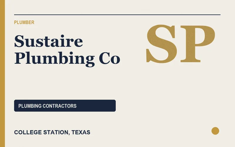 Sustaire Plumbing Co in College Station, Texas