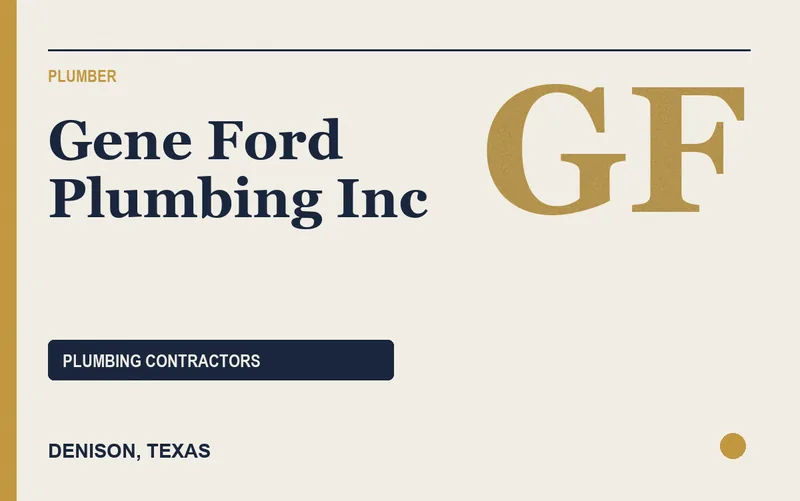 Gene Ford Plumbing Inc in Denison, Texas