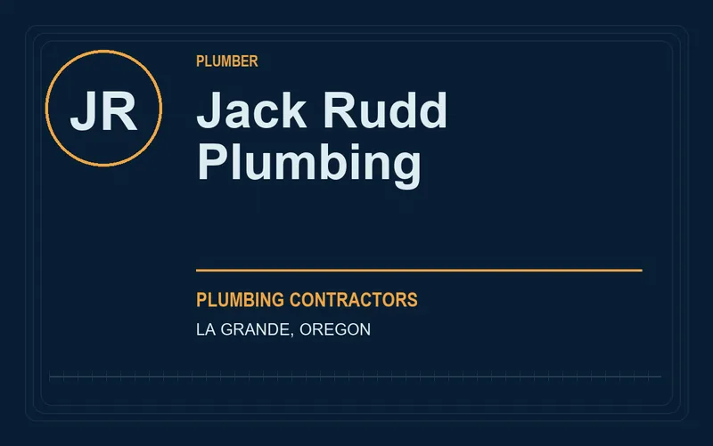 Jack Rudd Plumbing in La Grande, Oregon