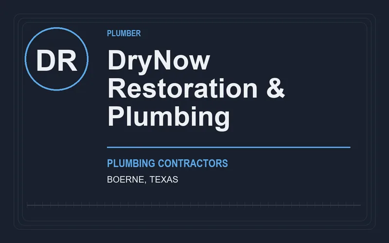 DryNow Restoration & Plumbing in Boerne, Texas