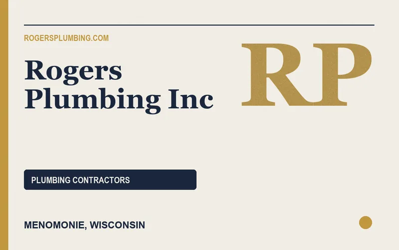 Rogers Plumbing Inc in Menomonie, Wisconsin