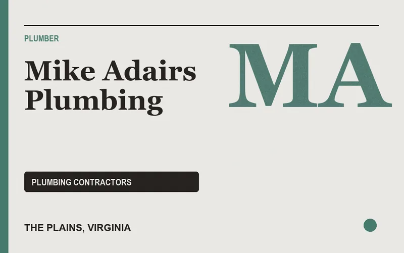 Mike Adairs Plumbing in The Plains, Virginia