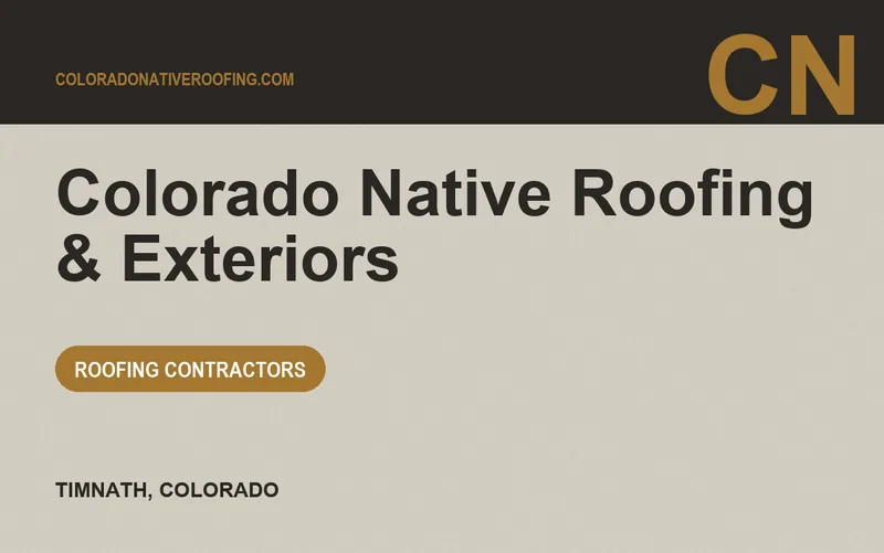 Colorado Native Roofing & Exteriors in Timnath, Colorado