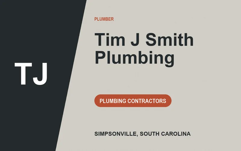 Tim J Smith Plumbing in Simpsonville, South Carolina