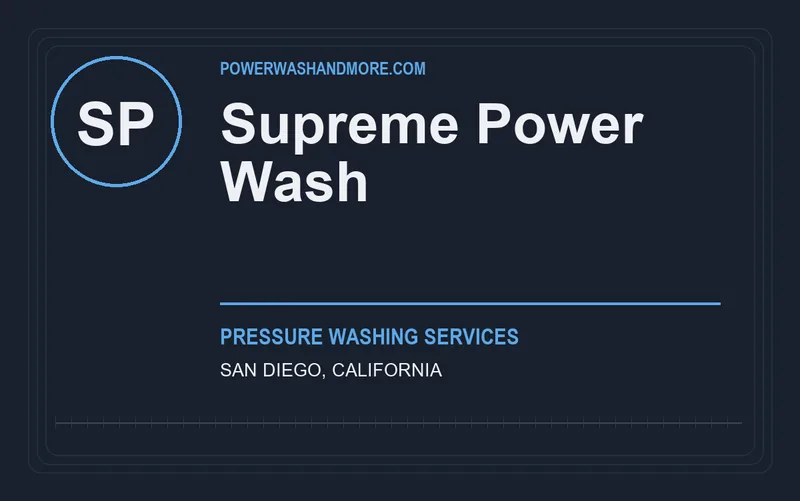 Supreme Power Wash in San Diego, California