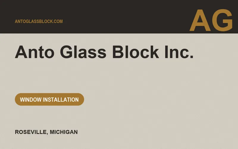 Anto Glass Block Inc. in Roseville, Michigan