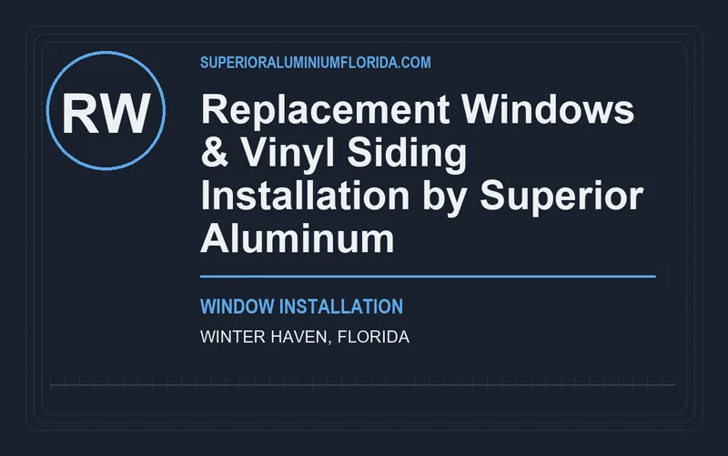 Replacement Windows & Vinyl Siding Installation by Superior Aluminum in Winter Haven, Florida