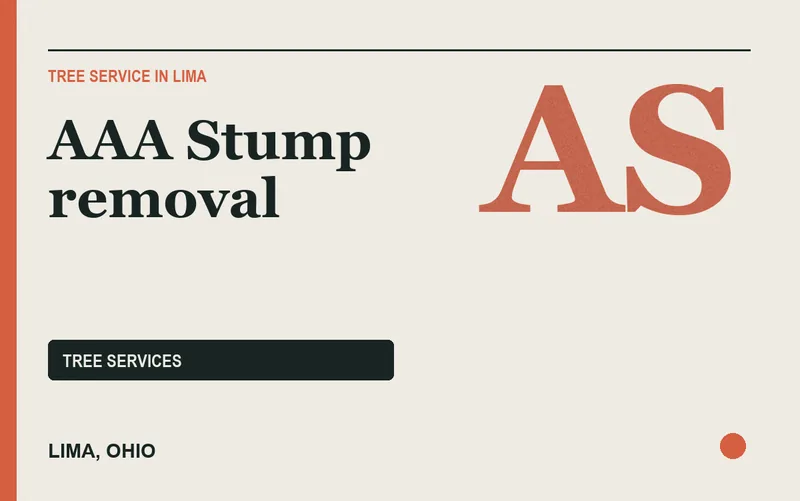 AAA Stump removal in Lima, Ohio