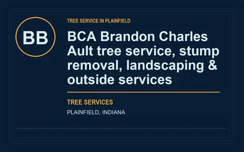 BCA Brandon Charles Ault tree service, stump removal, landscaping & outside services in Plainfield, Indiana