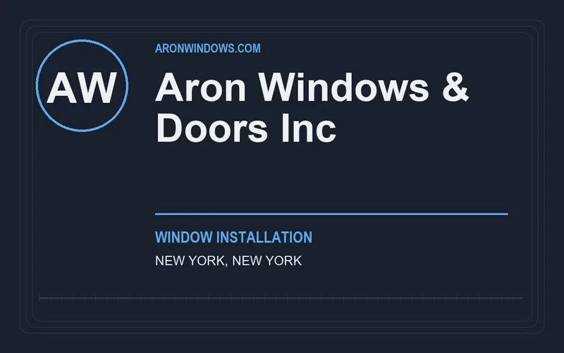Aron Windows & Doors Inc in New York, New York