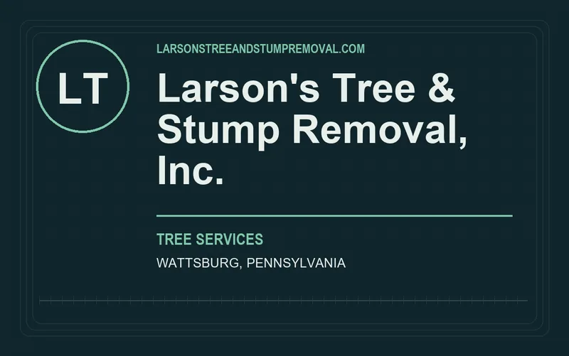 Larson's Tree & Stump Removal, Inc. in Wattsburg, Pennsylvania