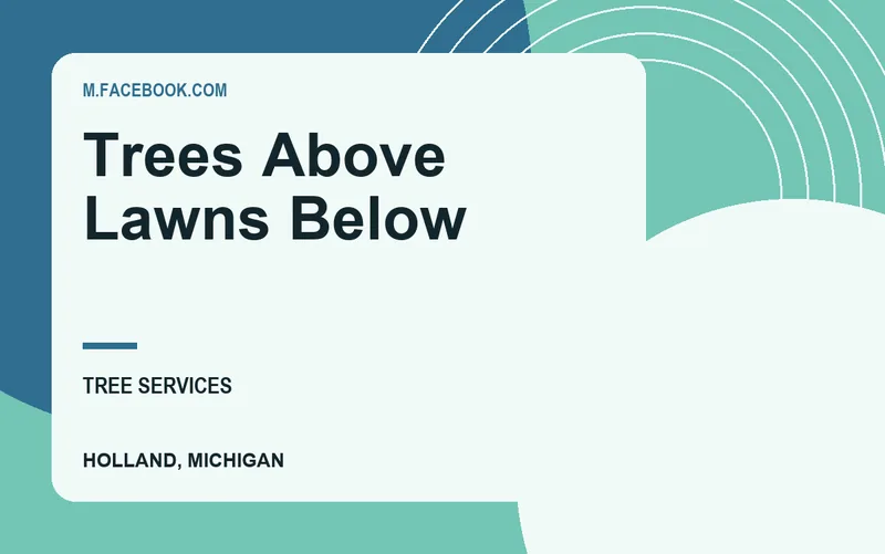 Trees Above Lawns Below in Holland, Michigan
