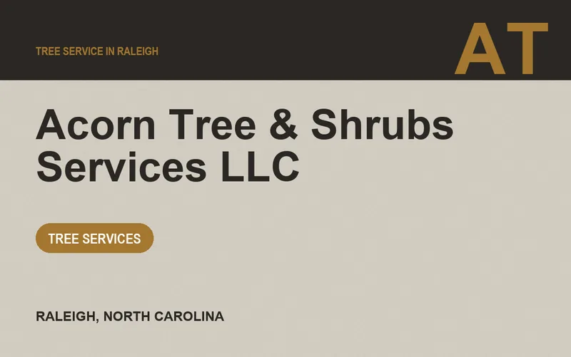 Acorn Tree & Shrubs Services LLC in Raleigh, North Carolina