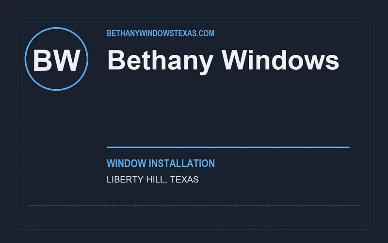 Bethany Windows in Liberty Hill, Texas