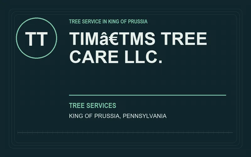 TIMâ€TMS TREE CARE LLC. in King of Prussia, Pennsylvania