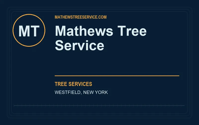 Mathews Tree Service in Westfield, New York