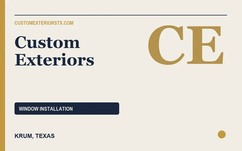 Custom Exteriors in Krum, Texas