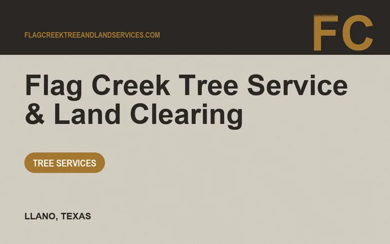 Flag Creek Tree Service & Land Clearing in Llano, Texas