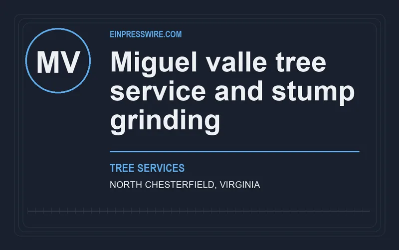 Miguel valle tree service and stump grinding in North Chesterfield, Virginia