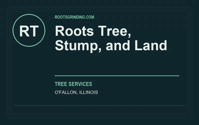 Roots Tree, Stump, and Land in O'Fallon, Illinois