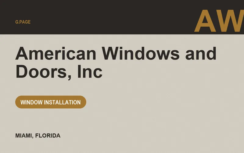 American Windows and Doors, Inc in Miami, Florida