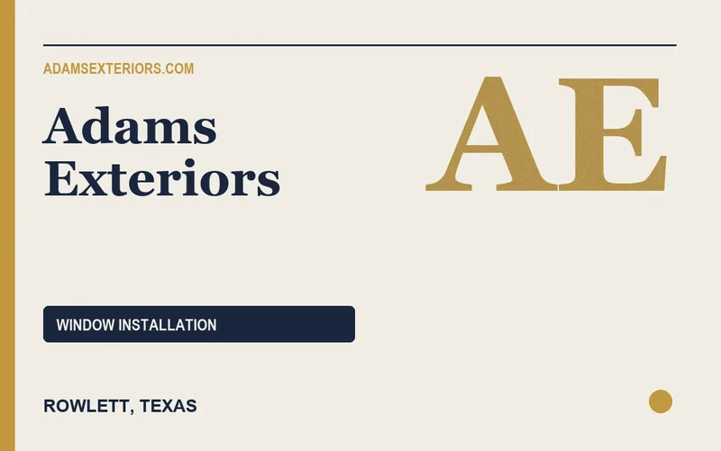 Adams Exteriors in Rowlett, Texas