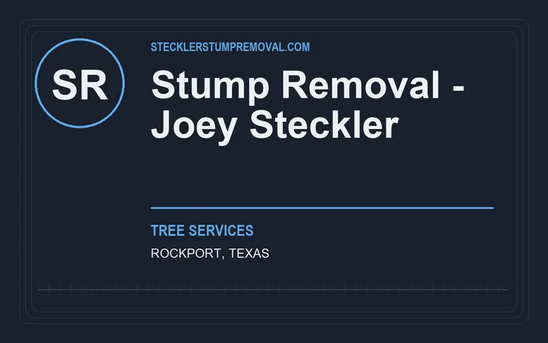 Stump Removal - Joey Steckler in Rockport, Texas