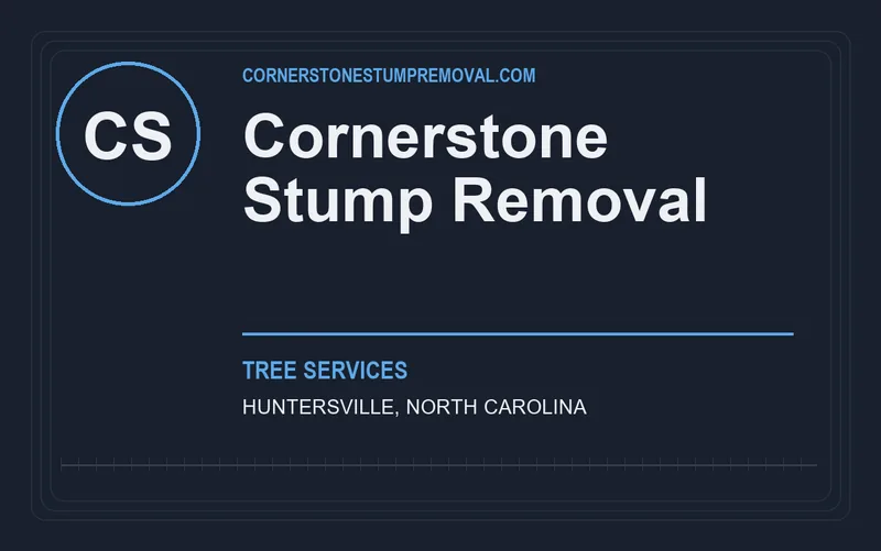 Cornerstone Stump Removal in Huntersville, North Carolina