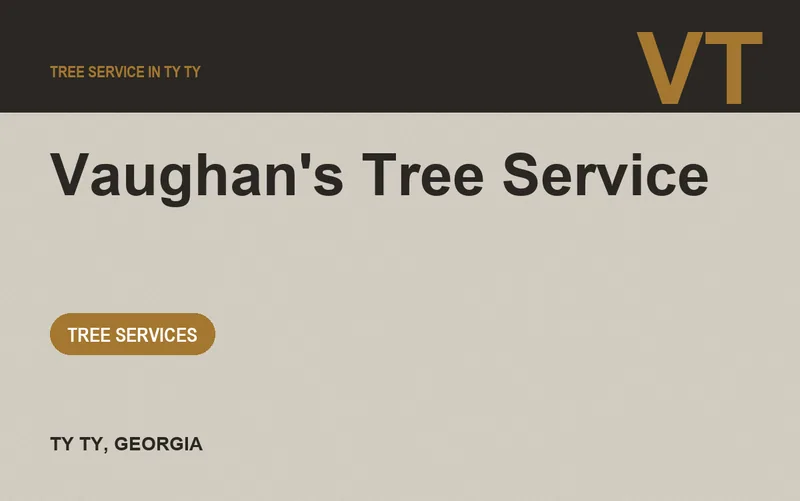 Vaughan's Tree Service in Ty Ty, Georgia