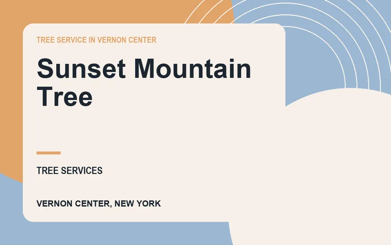 Sunset Mountain Tree in Vernon Center, New York