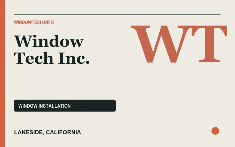 Window Tech Inc. in Lakeside, California