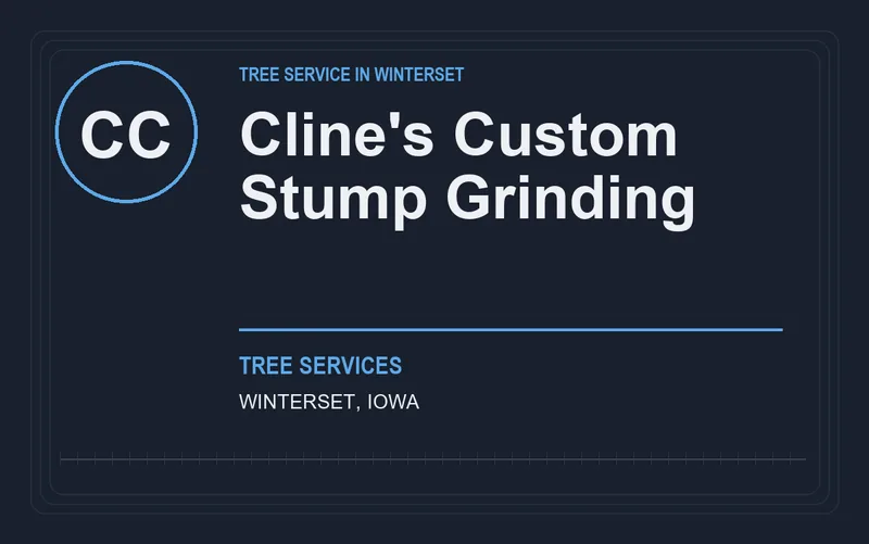 Cline's Custom Stump Grinding in Winterset, Iowa