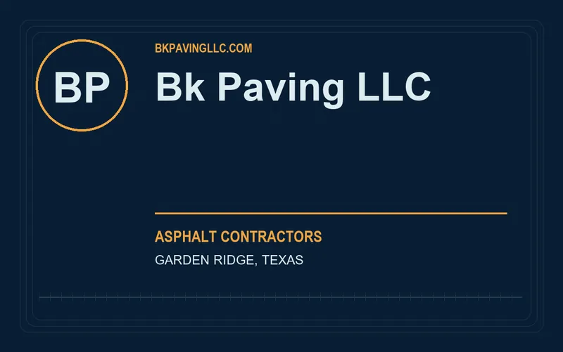 BK PAVING LLC in Garden Ridge, Texas