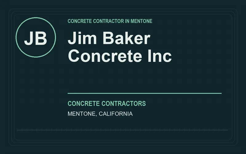 Jim Baker Concrete Inc in Mentone, California