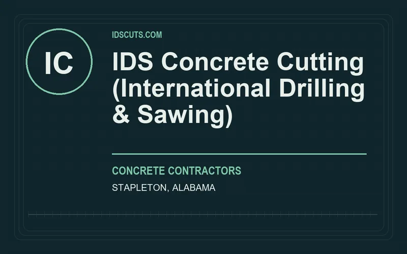 IDS Concrete Cutting (International Drilling & Sawing) in Stapleton, Alabama