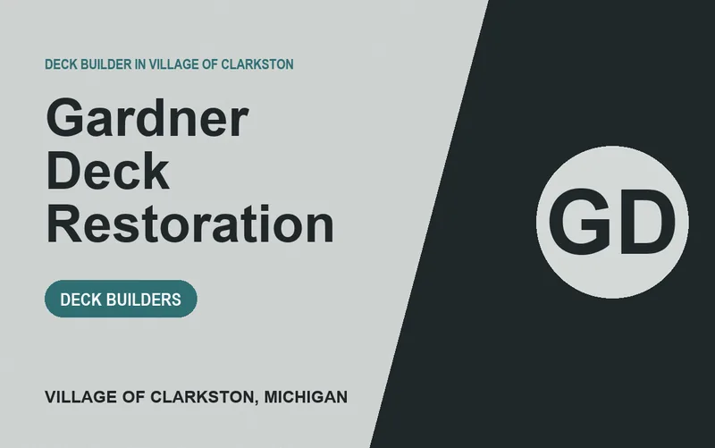 Gardner Deck Restoration in Village of Clarkston, Michigan