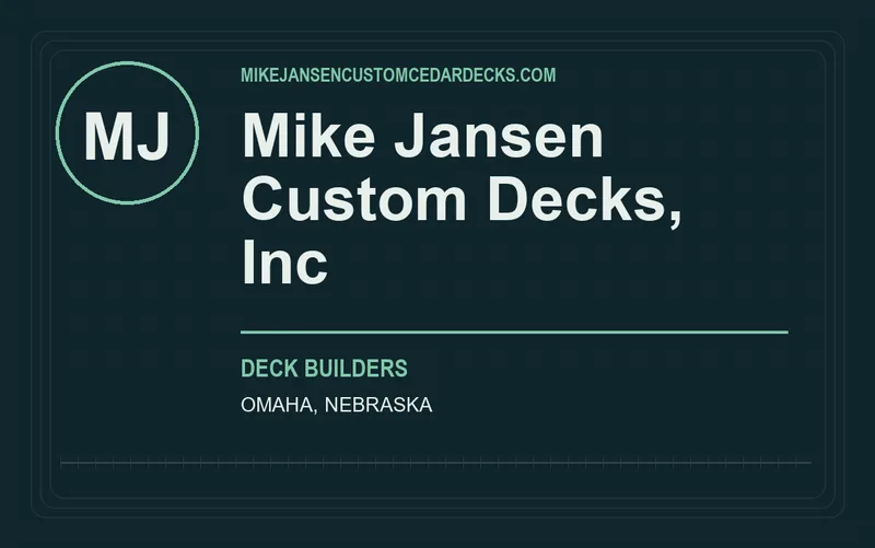Mike Jansen Custom Decks, Inc in Omaha, Nebraska