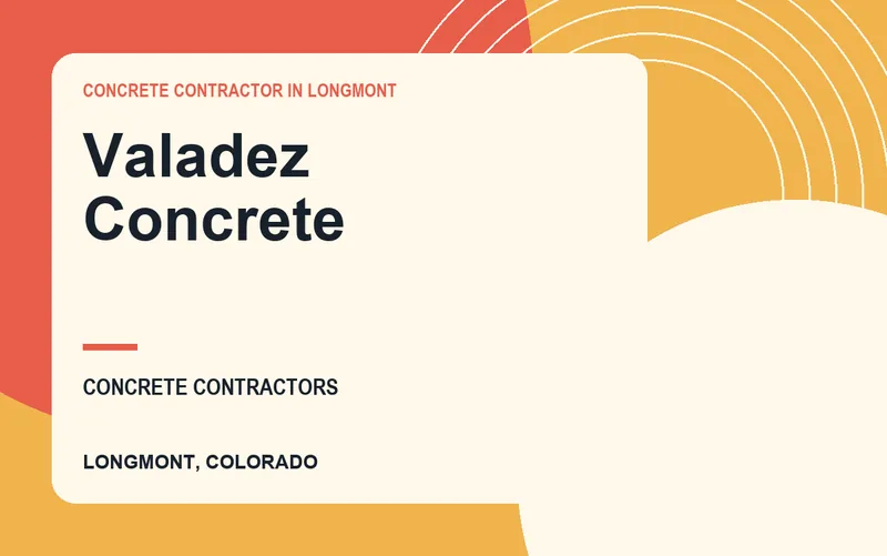 Valadez Concrete in Longmont, Colorado