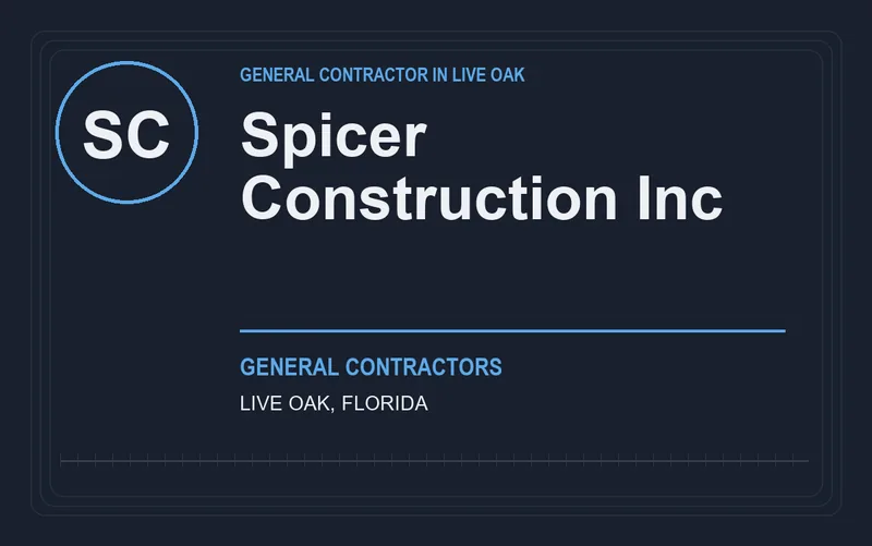 Spicer Construction Inc in Live Oak, Florida
