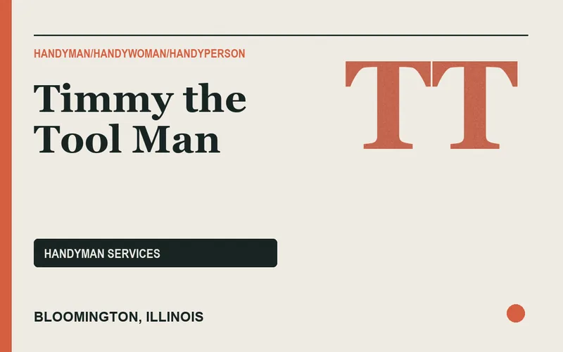 Timmy the Tool Man in Bloomington, Illinois
