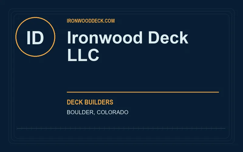Ironwood Deck LLC in Boulder, Colorado