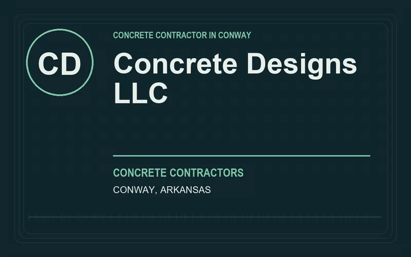 Concrete Designs LLC in Conway, Arkansas