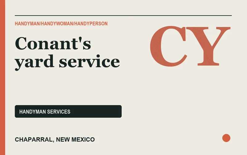 Conant's yard service in Chaparral, New Mexico